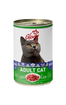 12x400 Gram Glory Parça Kuzu Etli Kedi Konservesi 12x400 Gram Glory Parça Kuzu Etli Kedi Konservesi