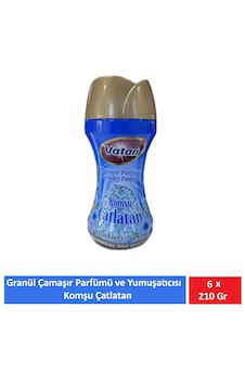 Vatan Granül Çamaşır Parfümü Ve Yumuşatıcı Komşu Çatlatan 210 Gr X 6 Adet 6'lı Set Vatan Granül Çamaşır Parfümü Ve Yumuşatıcı Komşu Çatlatan 210 Gr X 6 Adet 6'lı Set