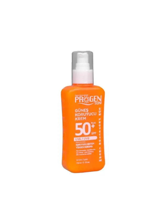 Progen Spf50+ Güneş Koruyucu Krem 150ml Progen Spf50+ Güneş Koruyucu Krem 150ml