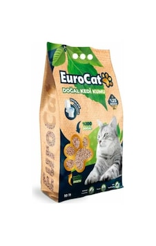 Eurodog&Eurocat Hızlı Topaklaşan Doğal Kedi Kumu 10 L