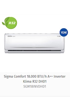 Sigma Comfort SGM18INVDHD 18000 BTU Inverter Duvar Tipi Klima Sigma Comfort SGM18INVDHD 18000 BTU Inverter Duvar Tipi Klima