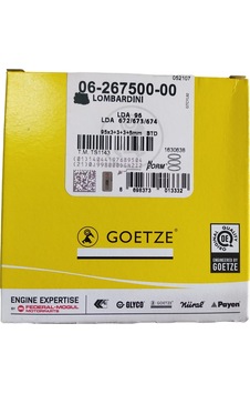 Antor/Lombardini 4ld640 13hp Segman Takımı Komple Std. Nüral Goetze Antor/Lombardini 4ld640 13hp Segman Takımı Komple Std. Nüral Goetze