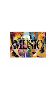 Müzik Ve Sanat Patlaması Model Ahşap Tablo Müzik Ve Sanat Patlaması Model Ahşap Tablo