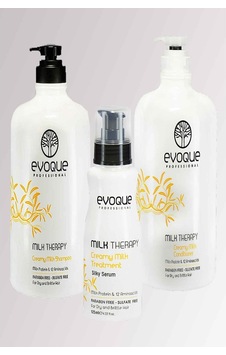 Evoque Sülfatsız Şampuan 1 L + Saç Kremi 1 L + Saç Serumu 125 ML Evoque Sülfatsız Şampuan 1 L + Saç Kremi 1 L + Saç Serumu 125 ML