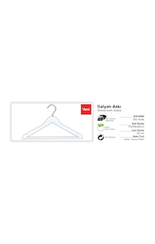 Uzmangrupraf Uzman Grup Raf Elbise Askısı-Plastik Askı-20'Li Paket-Italyan Ask Siyah