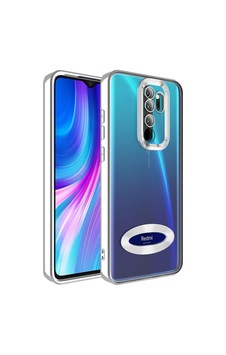 Xiaomi Redmi Note 8 Pro Kılıf Kamera Korumalı Logo Gösteren Zore Omega Kapak Gümüş Xiaomi Redmi Note 8 Pro Kılıf Kamera Korumalı Logo Gösteren Zore Omega Kapak Gümüş