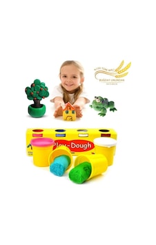 4 Renkli Buğday Unu Oyun Hamuru Büyük Boy - Play Dough Nocolor-73a3724b