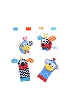 SozzyToys çıngıraklı çorap ve bileklik seti szy-243 Çok Renkli