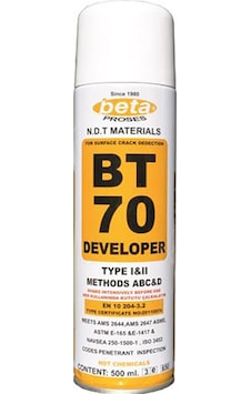 Beta 70 Bt70 Penetrant Muayene İçin Geliştirici Sprey Tip 500 ML Beta 70 Bt70 Penetrant Muayene İçin Geliştirici Sprey Tip 500 ML