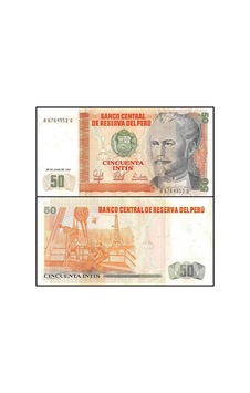 Peru 1987 Yılı 50 Intıs Kağıt Para Çil Unc Koleksiyon Para Peru 1987 Yılı 50 Intıs Kağıt Para Çil Unc Koleksiyon Para