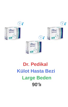 Dr. Pedikal - Külot Yaşlı Yetişkin Hasta Bezi Large Beden 90'lı L Dr. Pedikal - Külot Yaşlı Yetişkin Hasta Bezi Large Beden 90'lı L