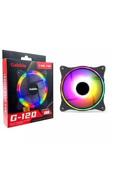 Gabble Gab-rgkf120 12cm Rgb Bilgisayar Sessiz Kasa Fanı Siyah Standart