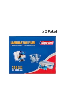 Bigpoint Laminasyon Filmi 78x102mm 125 Mikron 100'lü Kutu X 2 Paket Bigpoint Laminasyon Filmi 78x102mm 125 Mikron 100'lü Kutu X 2 Paket