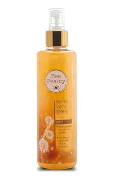 Bee Beauty Gold Işıltılı Vücut Spreyi 250 ML Bee Beauty Gold Işıltılı Vücut Spreyi 250 ML