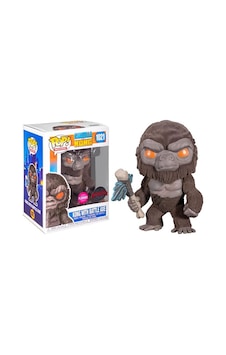 Funko Pop Godzilla Vs Kong Pop Vinyl - Flocked Kong With Battle Axe Exclusive