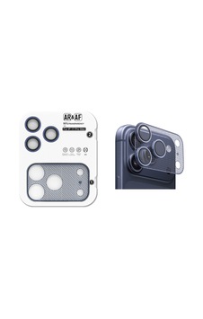 iPhone 17 Pro Max Uyumlu 2in1 Kamera Lens Koruyucu Anti-reflective Parmak İzi Bırakmaz Çizilmez Cam Mavi