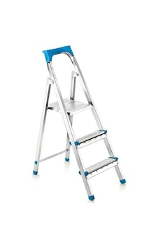 Perilla-11002 2+1 Basamaklı Metal Merdiven 60cm 120kg Taşıma Kapasitesi