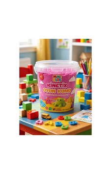 Doğal Kinetik Oyun Kumu 500gr Pembe Pembe Doğal Kinetik Oyun Kumu 500gr Pembe Pembe