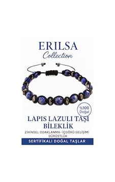Sertifikalı Fasetli Terahertz Lapis Lazuli Taşı Bileklik Bilgel Çok Renkli
