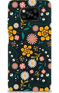 Xiaomi Poco X3 Nfc Uyumlu Lansman Kılıf Çiçek Tasarımlı Içi Kadife Kapak-siyah Çok Renkli Xiaomi Poco X3 Nfc Uyumlu Lansman Kılıf Çiçek Tasarımlı Içi Kadife Kapak-siyah Çok Renkli