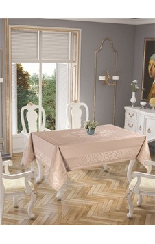 Jumbo Jakar Pano Desen Leke Tutmaz Jakarlı 150x220 Cm Lüks 8 Kişilik Masa Örtüsü Bej Jumbo Jakar Pano Desen Leke Tutmaz Jakarlı 150x220 Cm Lüks 8 Kişilik Masa Örtüsü Bej