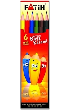 Fatih Kuru Boya 6 Renk Tam Boy Çok Renkli