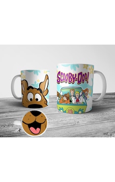 Scooby Doo Alt Tabanı Ağız Tasarımlı Kupa Bardak Çok Renkli Scooby Doo Alt Tabanı Ağız Tasarımlı Kupa Bardak Çok Renkli