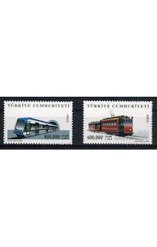 Koleksiyon Pulları, 2003 Raylı Ulaşım Araçları,damgasız 2 Pulluk Tam Seri Koleksiyon Pulları, 2003 Raylı Ulaşım Araçları,damgasız 2 Pulluk Tam Seri