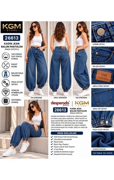 Ymr Moda Mavi Paça Çıtçıt Detaylı Salaş Kadın Jeans Kot Pantolon 26613-24/32 Ymr Moda Mavi Paça Çıtçıt Detaylı Salaş Kadın Jeans Kot Pantolon 26613-24/32