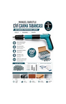 Staxx Stxcv200 Manuel Barutlu Çivi Çakma Tabancası Beton Çelik Mekanik Çivi Tabancası 200 Adet Çivi Staxx Stxcv200 Manuel Barutlu Çivi Çakma Tabancası Beton Çelik Mekanik Çivi Tabancası 200 Adet Çivi