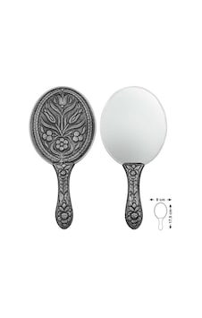 Gümüş Lale Motifli El Aynası - Kr11004956 Gümüş Lale Motifli El Aynası - Kr11004956