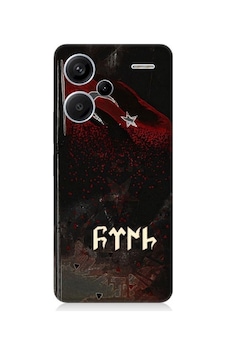 Xiaomi Redmi Note 13 Pro Plus Uyumlu Bayrak Ve Türk Desenli Silikon Kılıf Xiaomi Redmi Note 13 Pro Plus Uyumlu Bayrak Ve Türk Desenli Silikon Kılıf