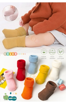 Color Socks 5 Çift Renkli Bebek Çorap Seti Organik Karışık Color Socks 5 Çift Renkli Bebek Çorap Seti Organik Karışık