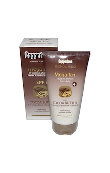 Coppertone Mega Tan Kakao Yağı Özlü SPF 4 Hızlı Bronzlaştırıcı 150 ML Coppertone Mega Tan Kakao Yağı Özlü SPF 4 Hızlı Bronzlaştırıcı 150 ML