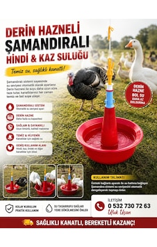 Derin Hazneli Şamandıralı Hindi & Kaz Suluğu Derin Hazneli Şamandıralı Hindi & Kaz Suluğu