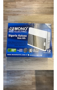 12li Sıva Altı Sigorta Kutusu Halogen Free Mono 12li Sıva Altı Sigorta Kutusu Halogen Free Mono