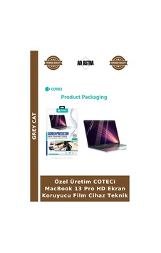 Özel Üretim Coteci Macbook 13 Pro Hd Ekran Koruyucu Film Cihaz Teknik Özel Üretim Coteci Macbook 13 Pro Hd Ekran Koruyucu Film Cihaz Teknik