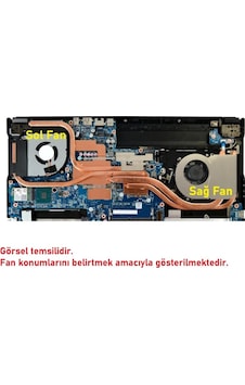 Monster Abra A5 V16 Serisi Notebook Cpu Fanı V1 Sağ Fan Monster Abra A5 V16 Serisi Notebook Cpu Fanı V1 Sağ Fan