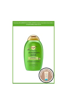 Ogx Rosemary Mint Biberiye & Nane İçeren Arındırıcı Saç Bakım Kremi 385 ML + Aveeno Baby Losyon 15 ML Ogx Rosemary Mint Biberiye & Nane İçeren Arındırıcı Saç Bakım Kremi 385 ML + Aveeno Baby Losyon 15 ML