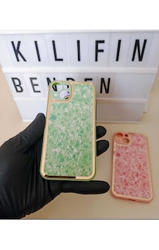 Apple Uyumlu iPhone 13 / 14 Mazaik Kılıf Modeli Yeşil Apple Uyumlu iPhone 13 / 14 Mazaik Kılıf Modeli Yeşil