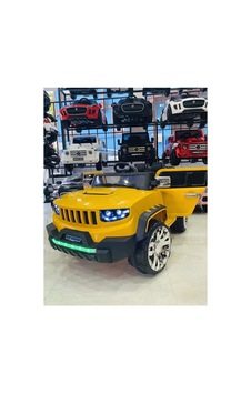 Büyük Jeep Akülü Araba 0-8 Yaş Sarı Sarı