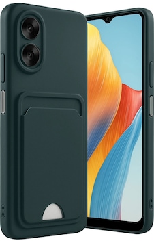 Cosmotex Newface Oppo A38 Kılıf Kelvin Kartvizitli Silikon - Koyu Yeşil Cosmotex Newface Oppo A38 Kılıf Kelvin Kartvizitli Silikon - Koyu Yeşil