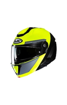 HJC İ91 Bina Mc3h Çene Açılır Kask Neon Sarı - Siyah HJC İ91 Bina Mc3h Çene Açılır Kask Neon Sarı - Siyah