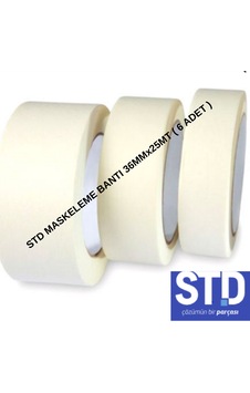 Std Maskeleme Bantı 36mmx25mt 6 Adet