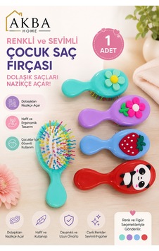 Figürlü Çocuk Saç Fırçası Dolaşık Açıcı Tarak