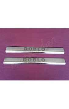 Woc Chrome Fiat Doblo Krom Kapı Eşiği 2000-2012 2 Parça Paslanmaz Çelik