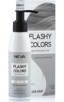 Neva Flashy Colors Yarı Kalıcı Saç Boyası Gümüş Gri 100Ml (388209385) Neva Flashy Colors Yarı Kalıcı Saç Boyası Gümüş Gri 100Ml (388209385)