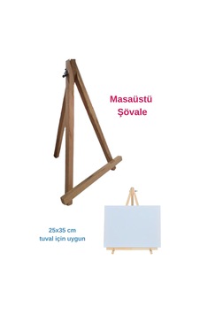 Dsh Doğal Seramik Hamuru Mini Şövale, Masaüstü Şövale, Şövalye, Akrobat Şövale, Resim Ressam Sehpası Sehbas