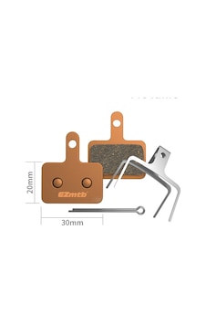 Ezmtb B05s Metal Disk Fren Bisiklet Balatası Shimano B05s Muadili Kahverengi