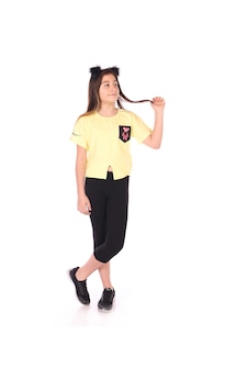 Toontoy Kids Toontoy Kız Çocuk Göğsü Ayıcık Baskılı Kaprili Takım Açık Sarı Toontoy Kids Toontoy Kız Çocuk Göğsü Ayıcık Baskılı Kaprili Takım Açık Sarı